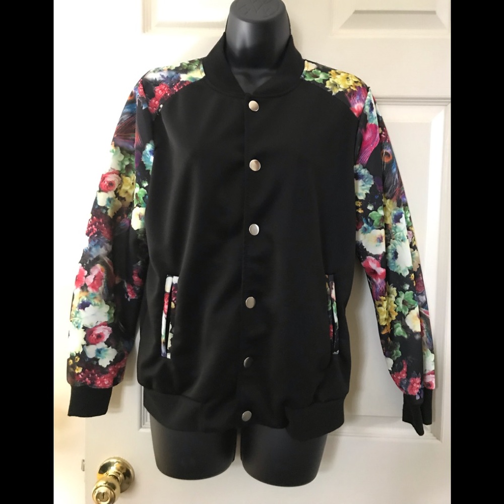 Bomber jacket floral